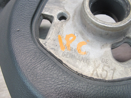 2008-2010 Porsche Cayenne 957 Front Left Leather 3 Spoke Steering Black