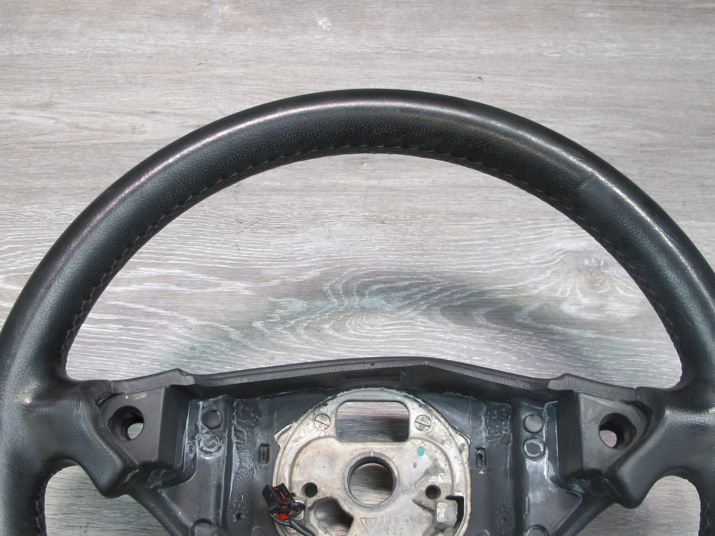 2008-2010 Porsche Cayenne 957 Front Left Leather 3 Spoke Steering Black