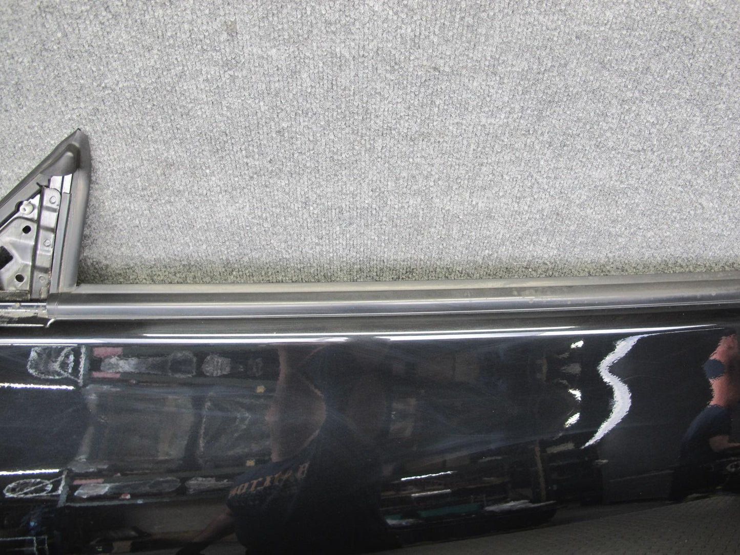 10-19 Nissan Z34 370Z Convertible Left Driver Door Shell Panel Black OEM