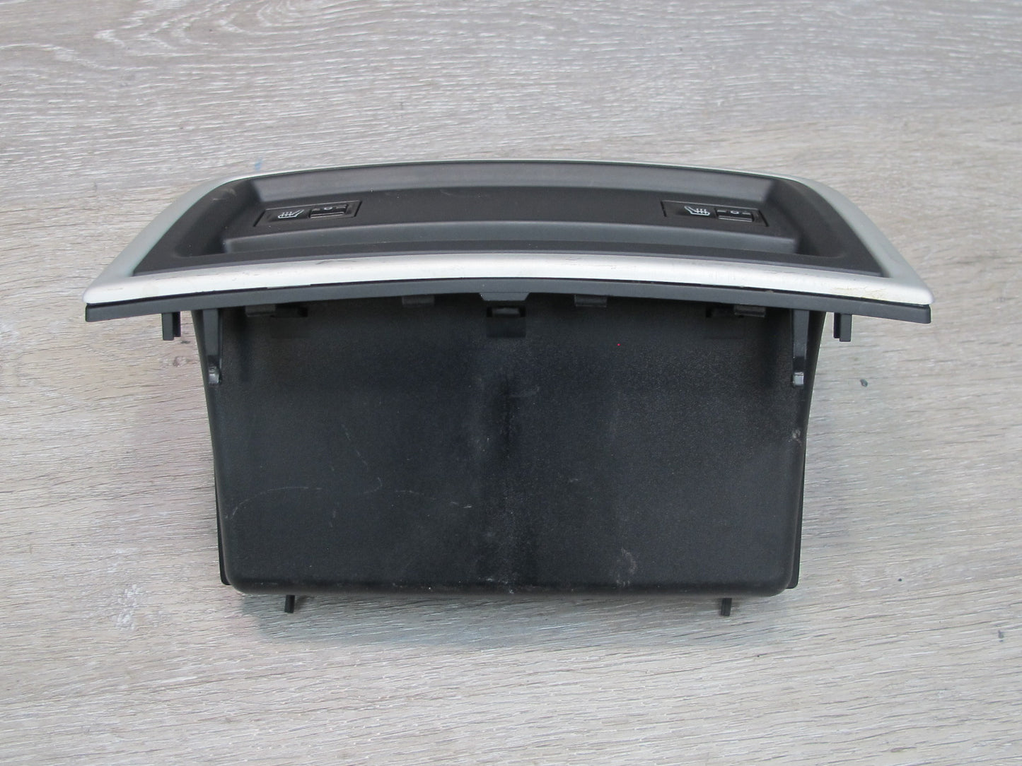 2003-2010 Porsche Cayenne 957 Rear Center Console Heated Seat Switch Tray Trim