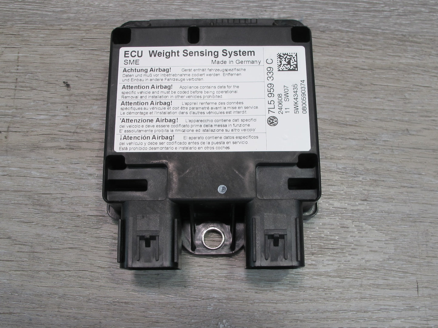 2008-2010 Porsche Cayenne 957 Front Right Seat Occupancy Weight Sensor
