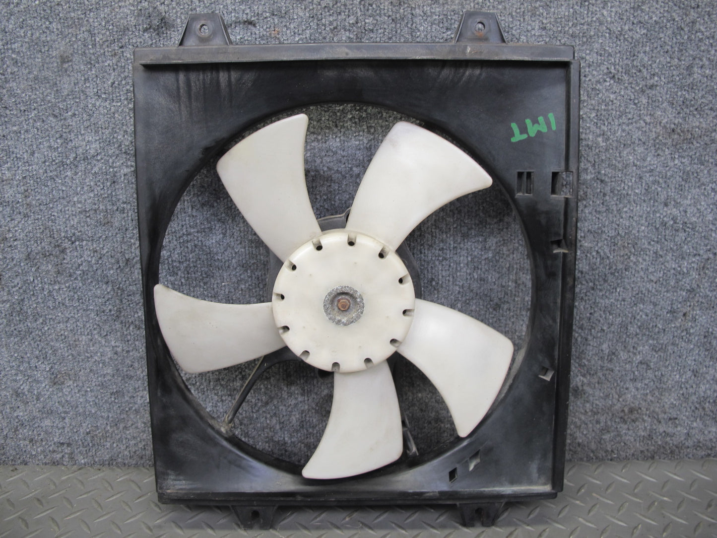 91-99 Dodge Stealth 6G72 Engine Radiator & A/C Condenser Fan & Shroud Set OEM