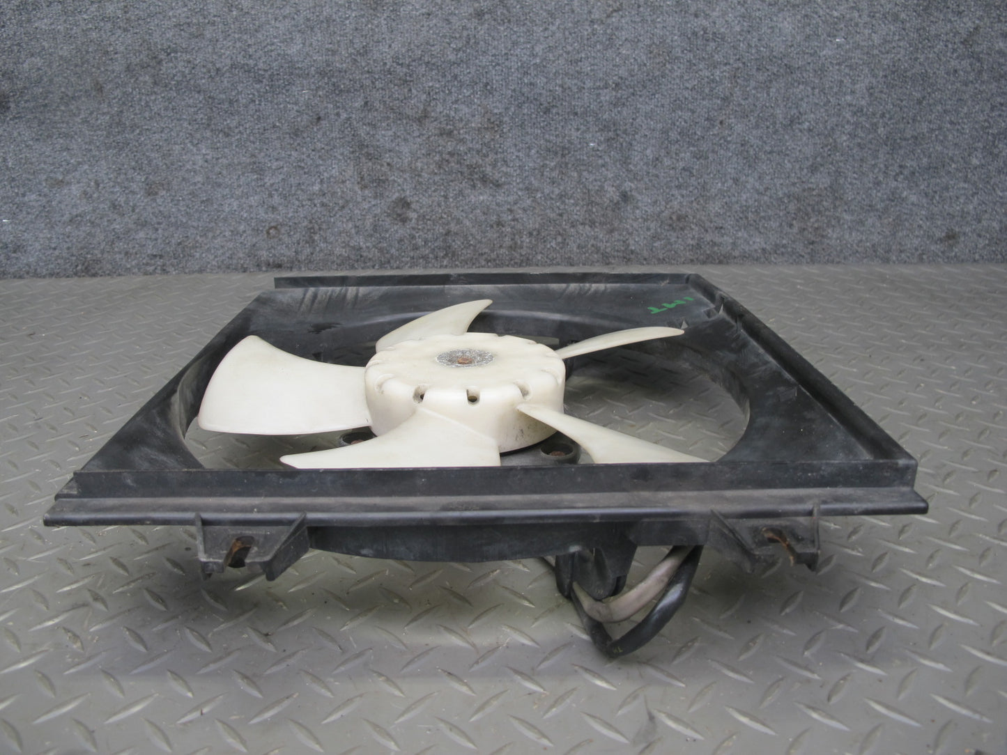91-99 Dodge Stealth 6G72 Engine Radiator & A/C Condenser Fan & Shroud Set OEM
