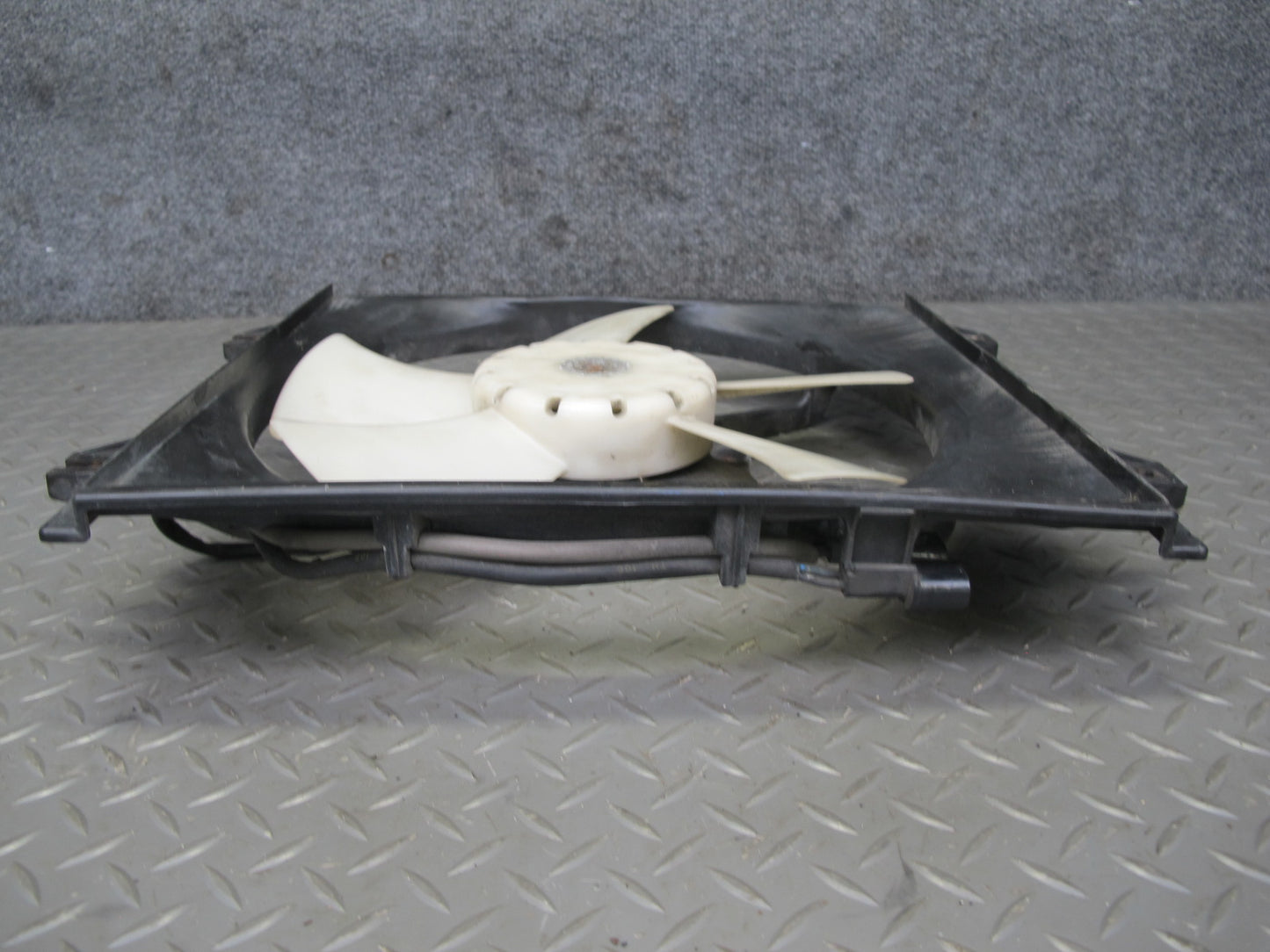 91-99 Dodge Stealth 6G72 Engine Radiator & A/C Condenser Fan & Shroud Set OEM