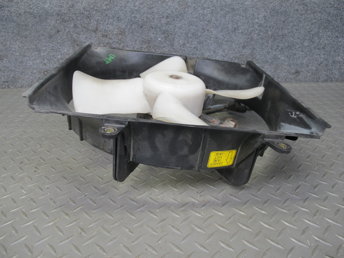 91-99 Dodge Stealth 6G72 Engine Radiator & A/C Condenser Fan & Shroud Set OEM