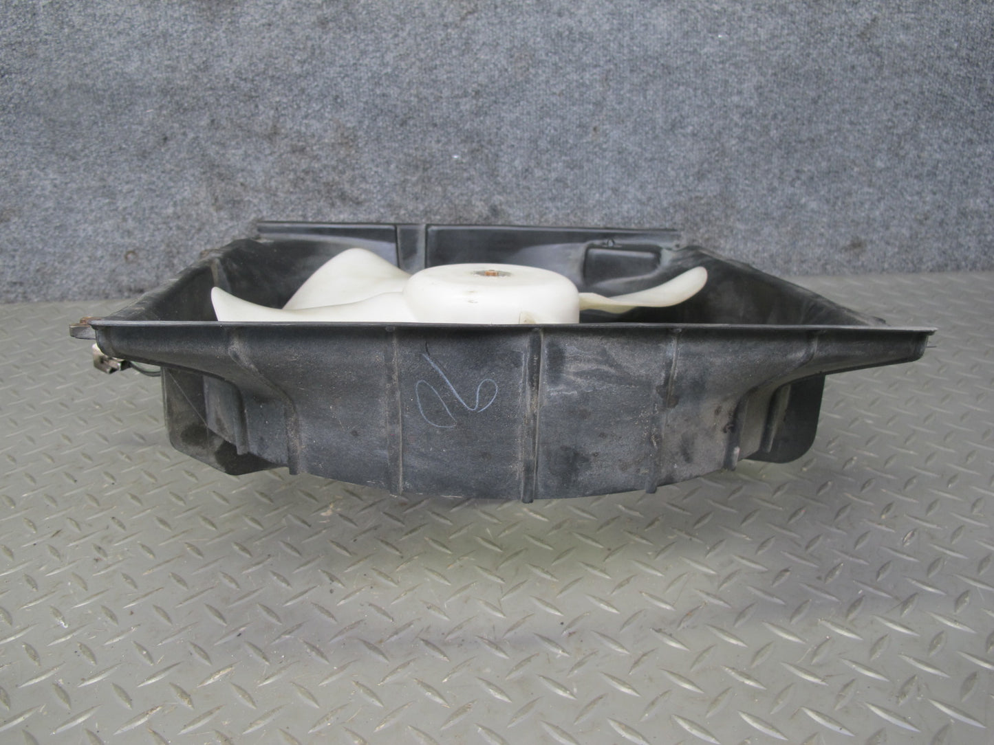 91-99 Dodge Stealth 6G72 Engine Radiator & A/C Condenser Fan & Shroud Set OEM