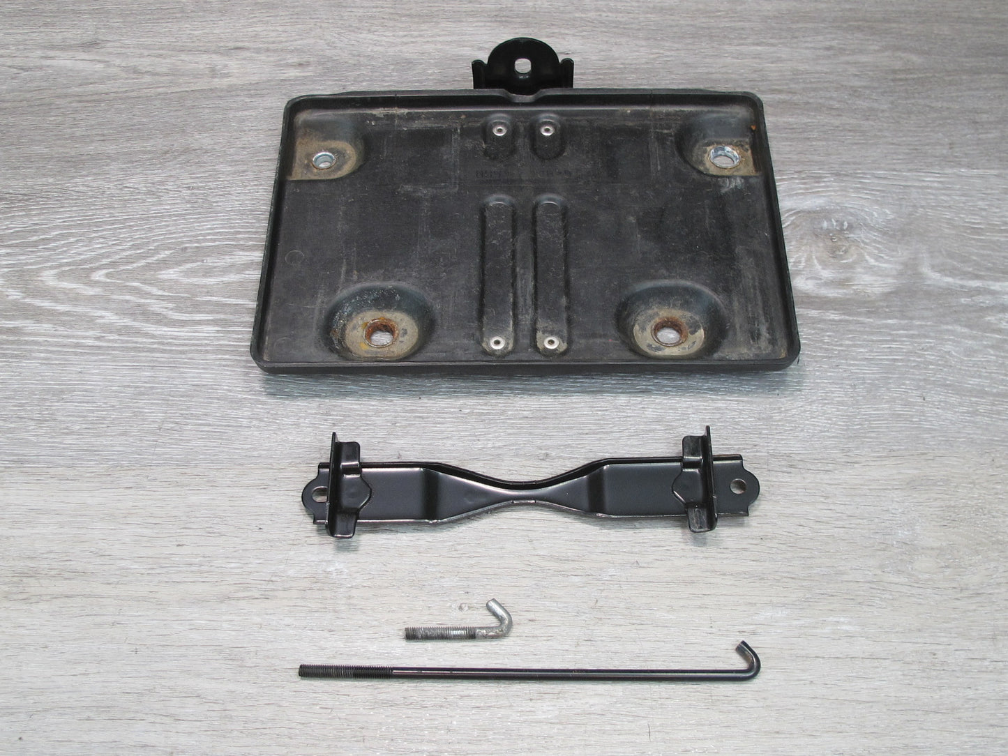 09-20 Nissan 370Z Z34 Battery Tray Holder w Brackets Set OEM