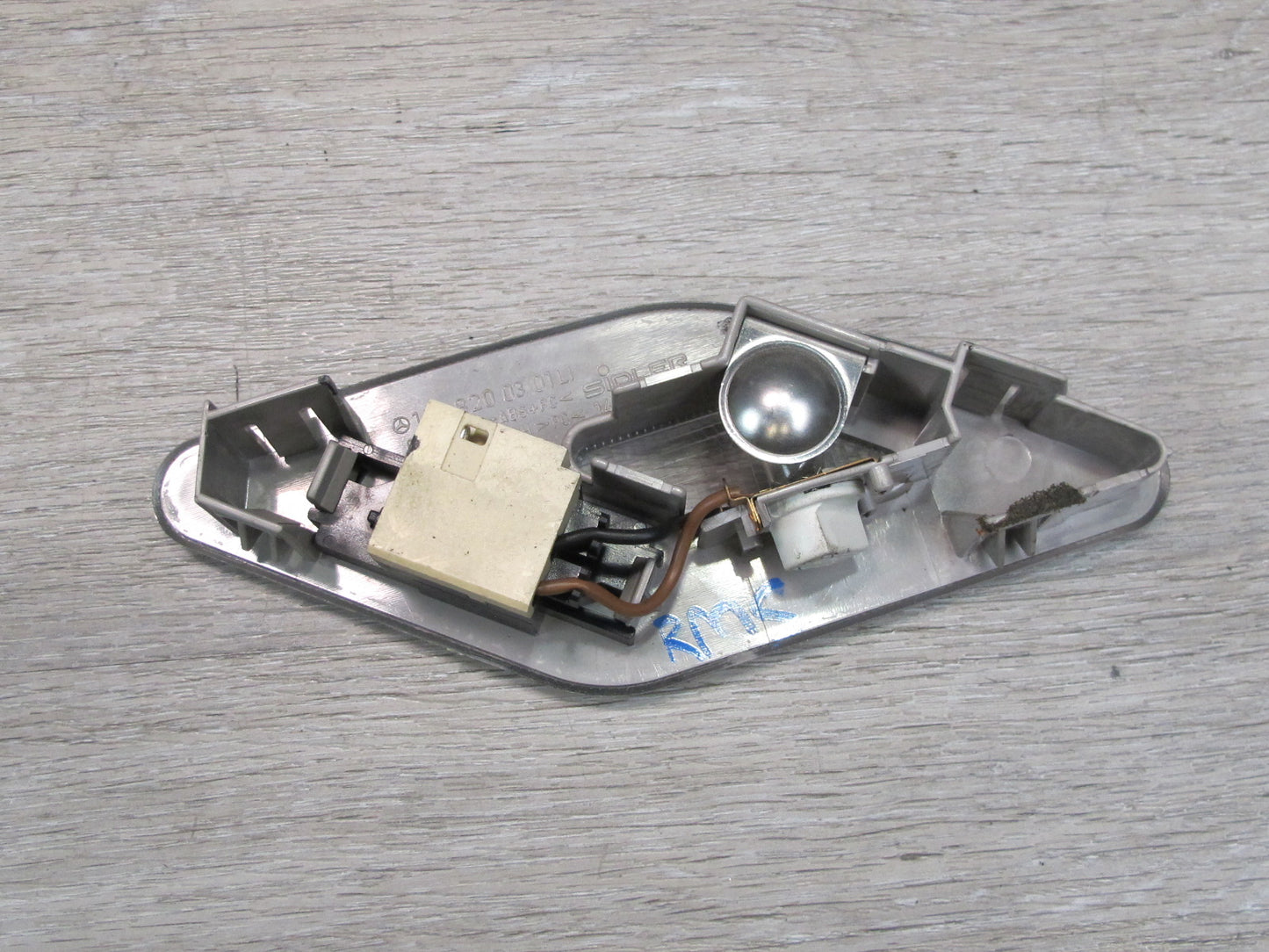 94-99 Mercedes W140 Sedan Rear Left & Right Vanity Mirror w Reading Light OEM