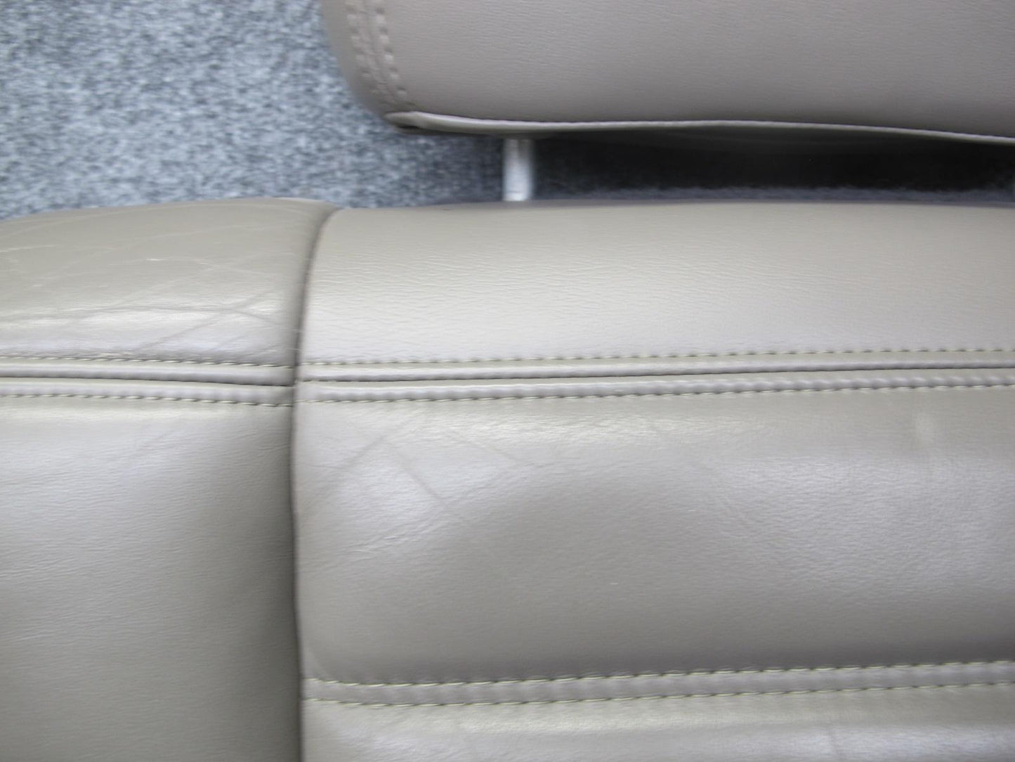 2003 Hummer H2 Rear 2ND ROW Left & Right Side Leather Wheat Seat Set of 2 Wheat