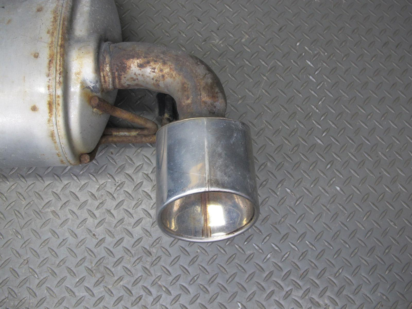 09-12 Nissan Z34 370Z Rear Exhaust Muffler w Tips Assembly 20100-1EH0A OEM