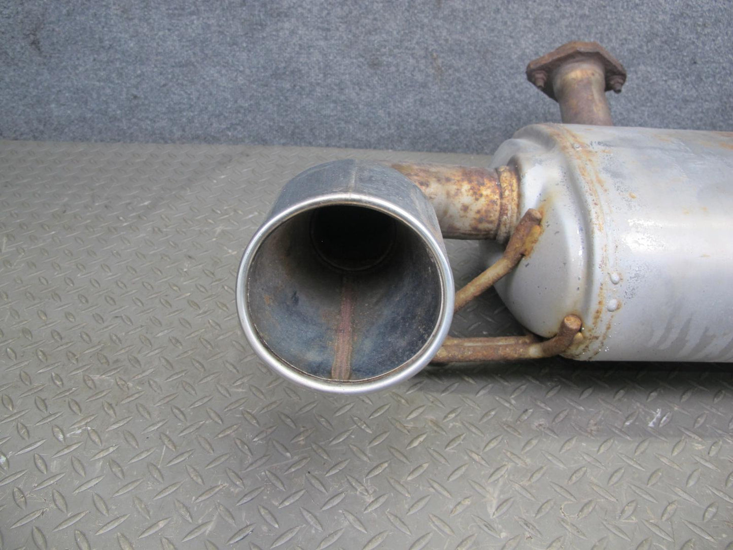09-12 Nissan Z34 370Z Rear Exhaust Muffler w Tips Assembly 20100-1EH0A OEM