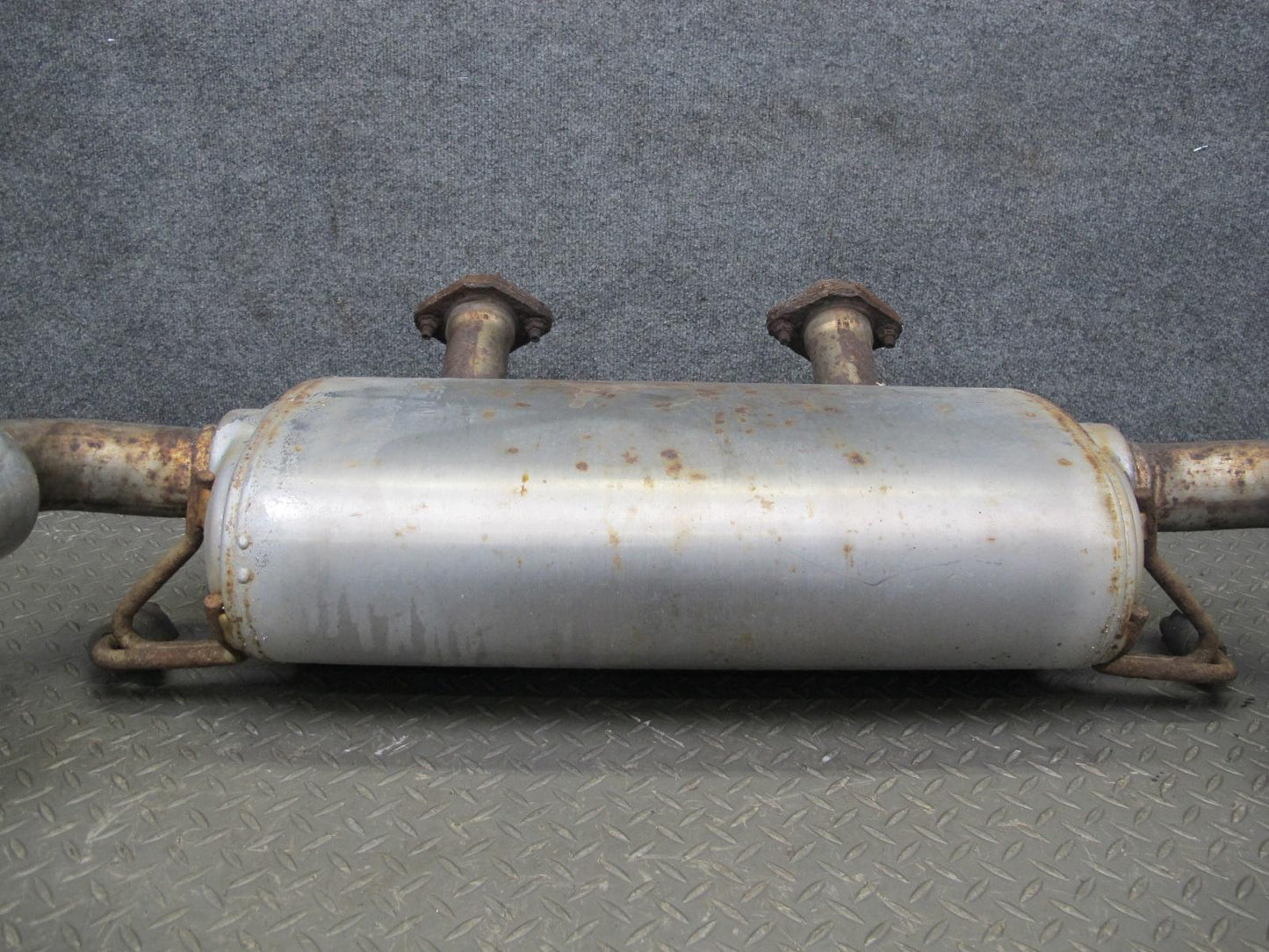 09-12 Nissan Z34 370Z Rear Exhaust Muffler w Tips Assembly 20100-1EH0A OEM
