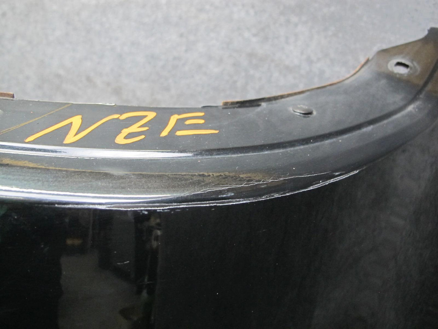 09-20 Nissan Z34 370Z Rear Bumper Cover Panel Black w Emblem OEM