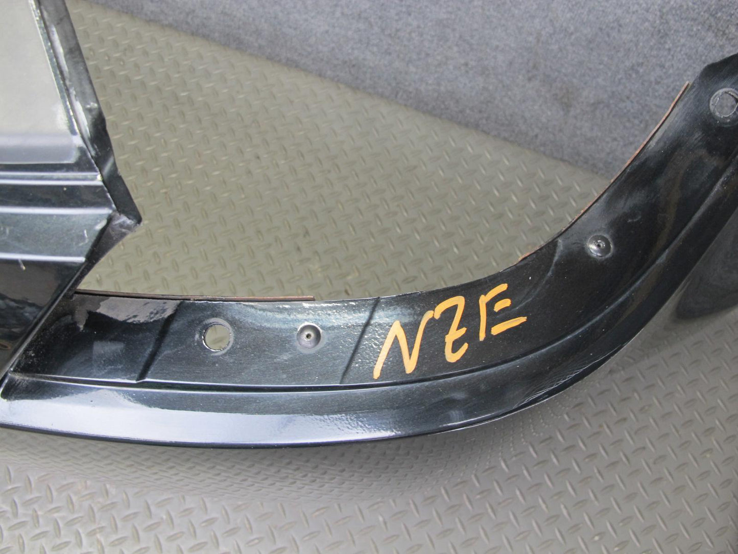 09-20 Nissan Z34 370Z Rear Bumper Cover Panel Black w Emblem OEM