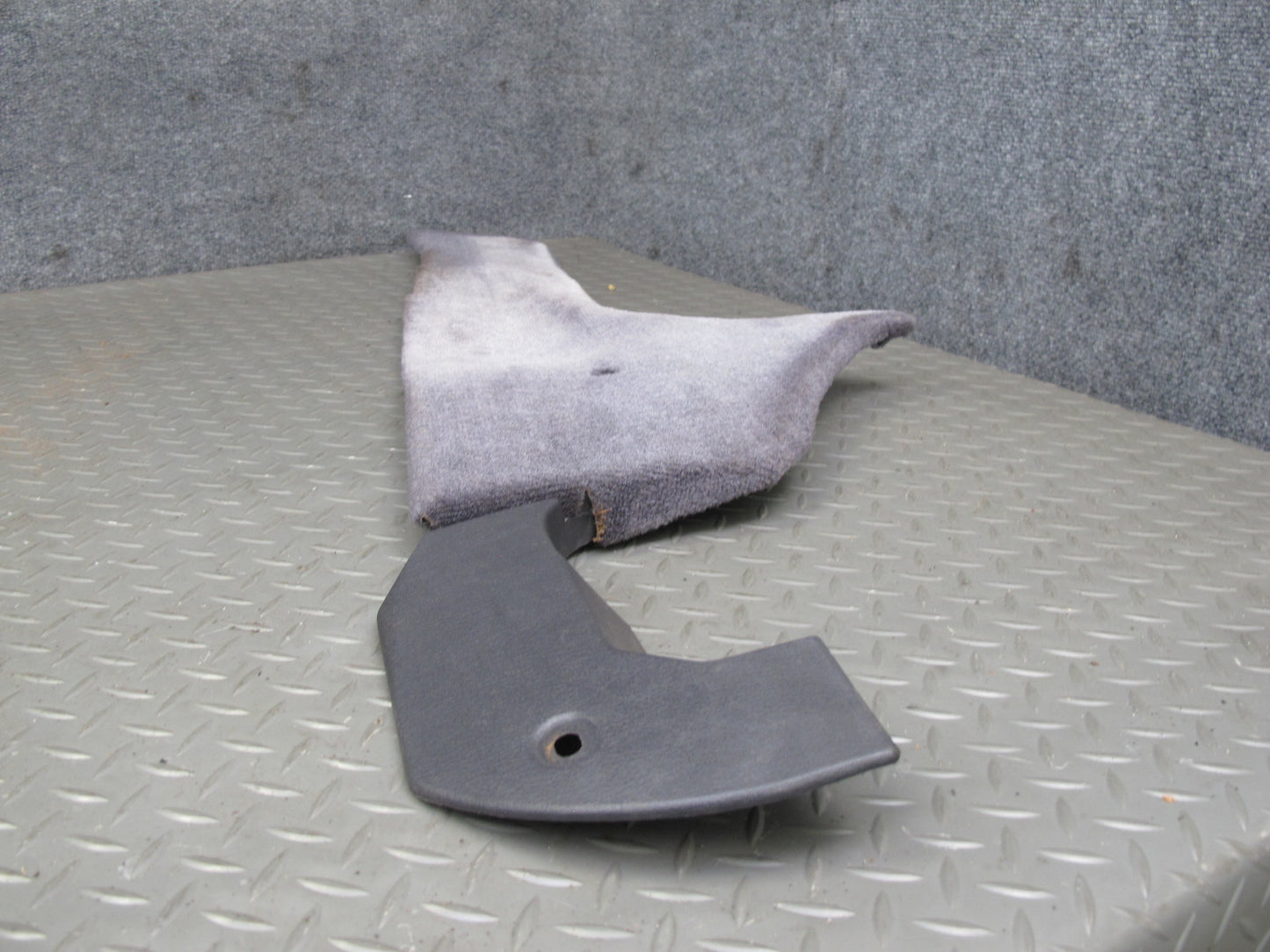 91-99 Dodge Stealth 3000GT Center Console Left Right Carpet Trim Panel Gray OEM