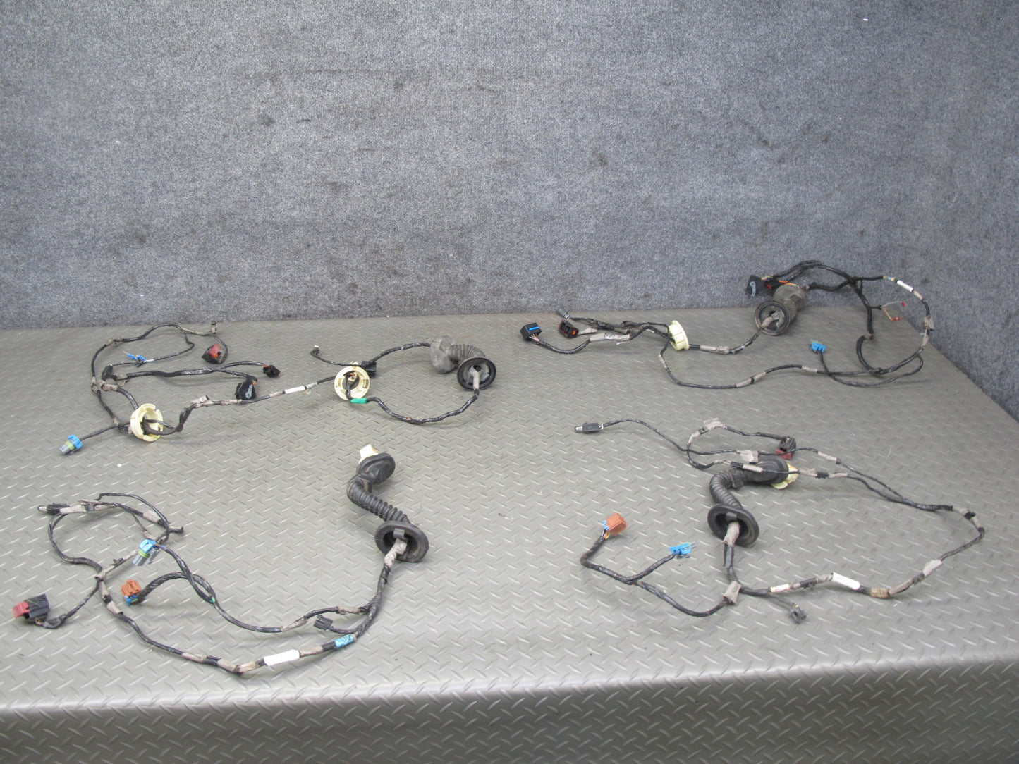 2003-2007 Hummer H2 Front & Rear Left Right Side Door Wiring Wire Harness Set