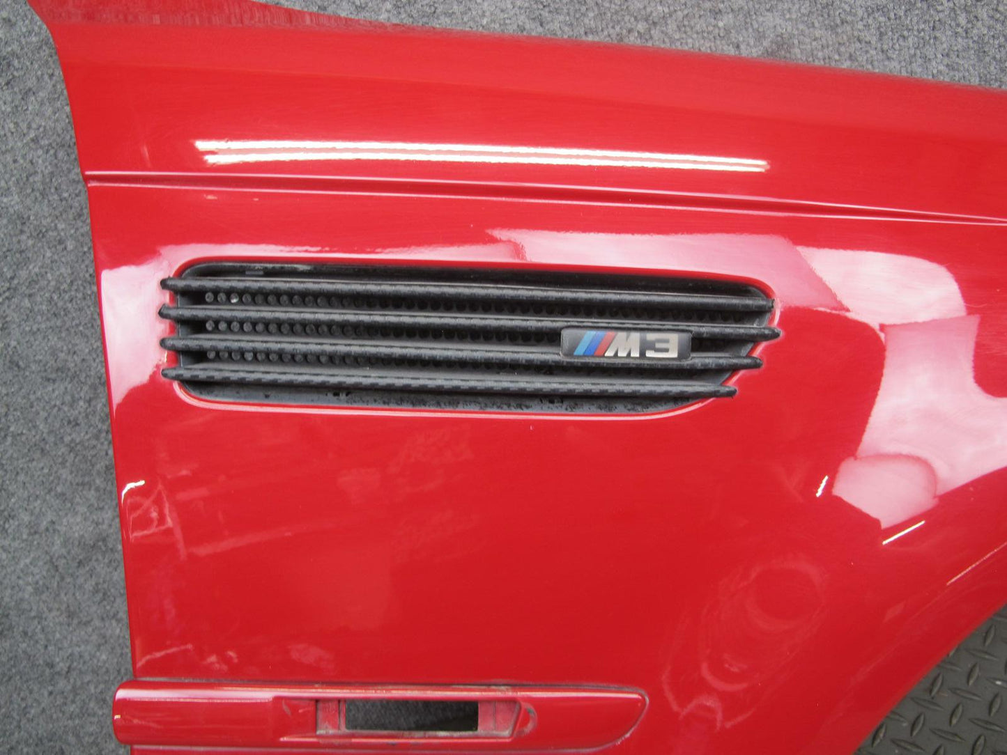 2001-2006 BMW E46 M3 Coupe Front Right Fender Shell Cover Panel RED