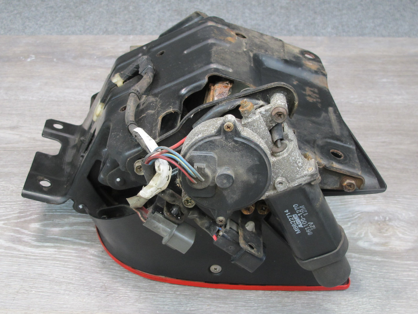 91-93 Dodge Stealth Front Right Passenger Side Headlight Lamp w Motor RED OEM
