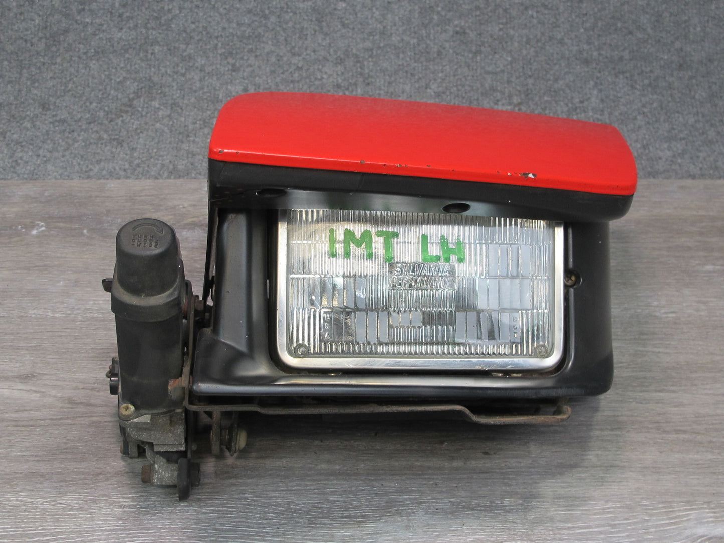 91-93 Dodge Stealth Front Left Driver Side Headlight Lamp w Motor RED OEM