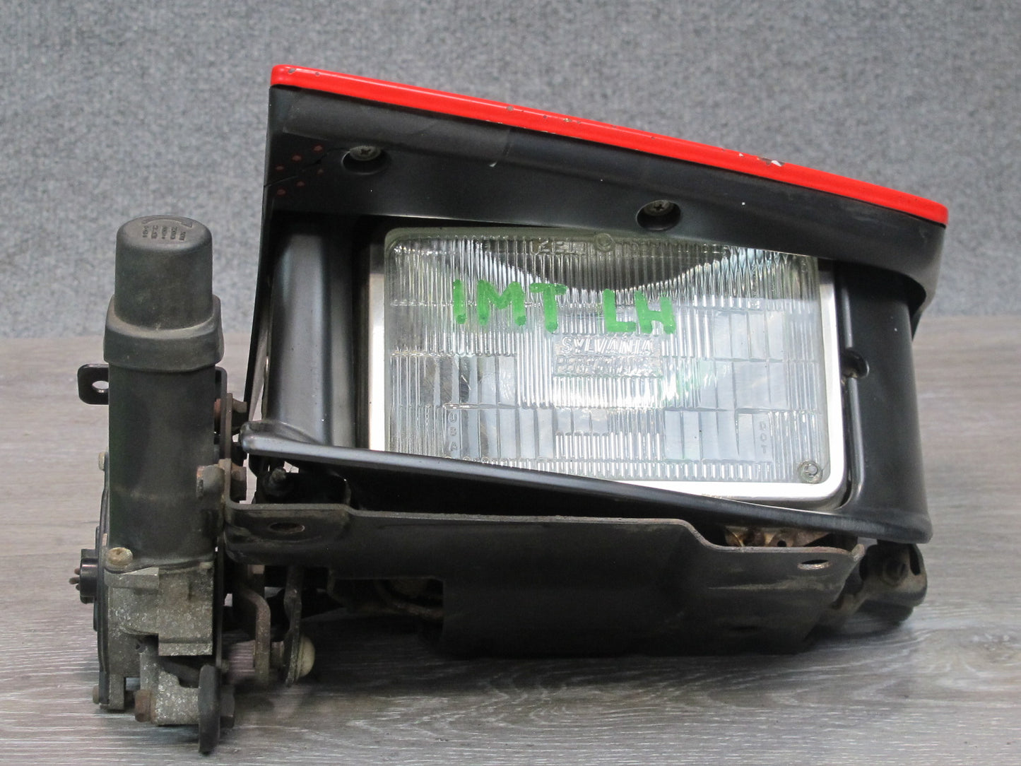 91-93 Dodge Stealth Front Left Driver Side Headlight Lamp w Motor RED OEM