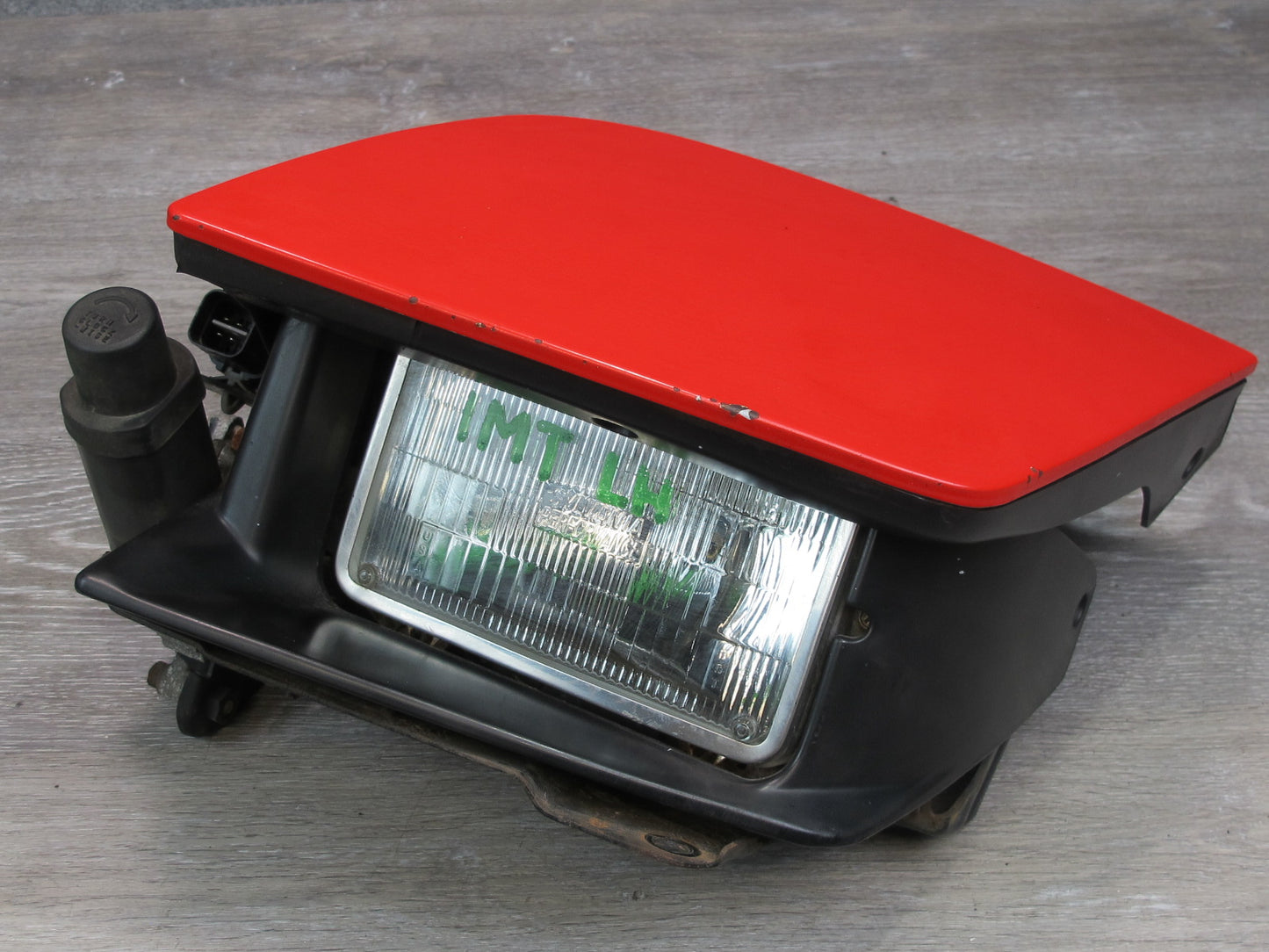 91-93 Dodge Stealth Front Left Driver Side Headlight Lamp w Motor RED OEM