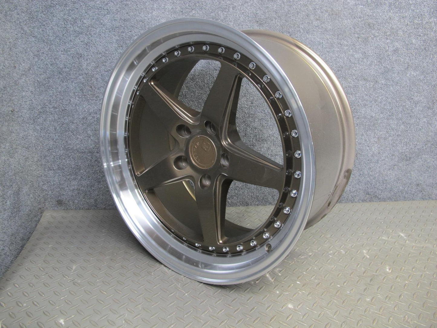 Aodhan DS05 Bronze Machined R18" Alloy Wheel Rim 18x8.5J ET34 5x114.3 w Cap OEM