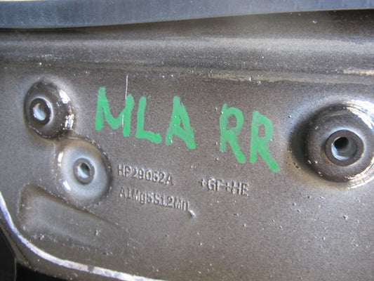 2017-2020 Maserati Levante M161 Rear Right Door Shell Panel Black