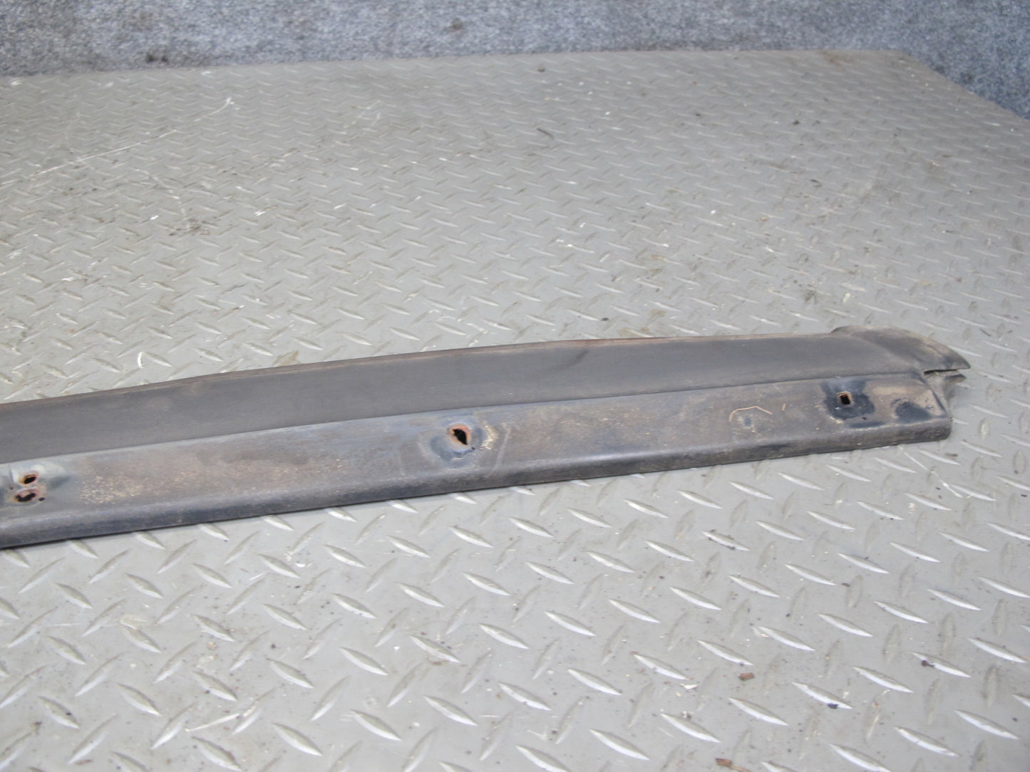 77-85 Mercedes W123 Sedan Set of 3 Rear Bumper Rubber Trim Cover OEM