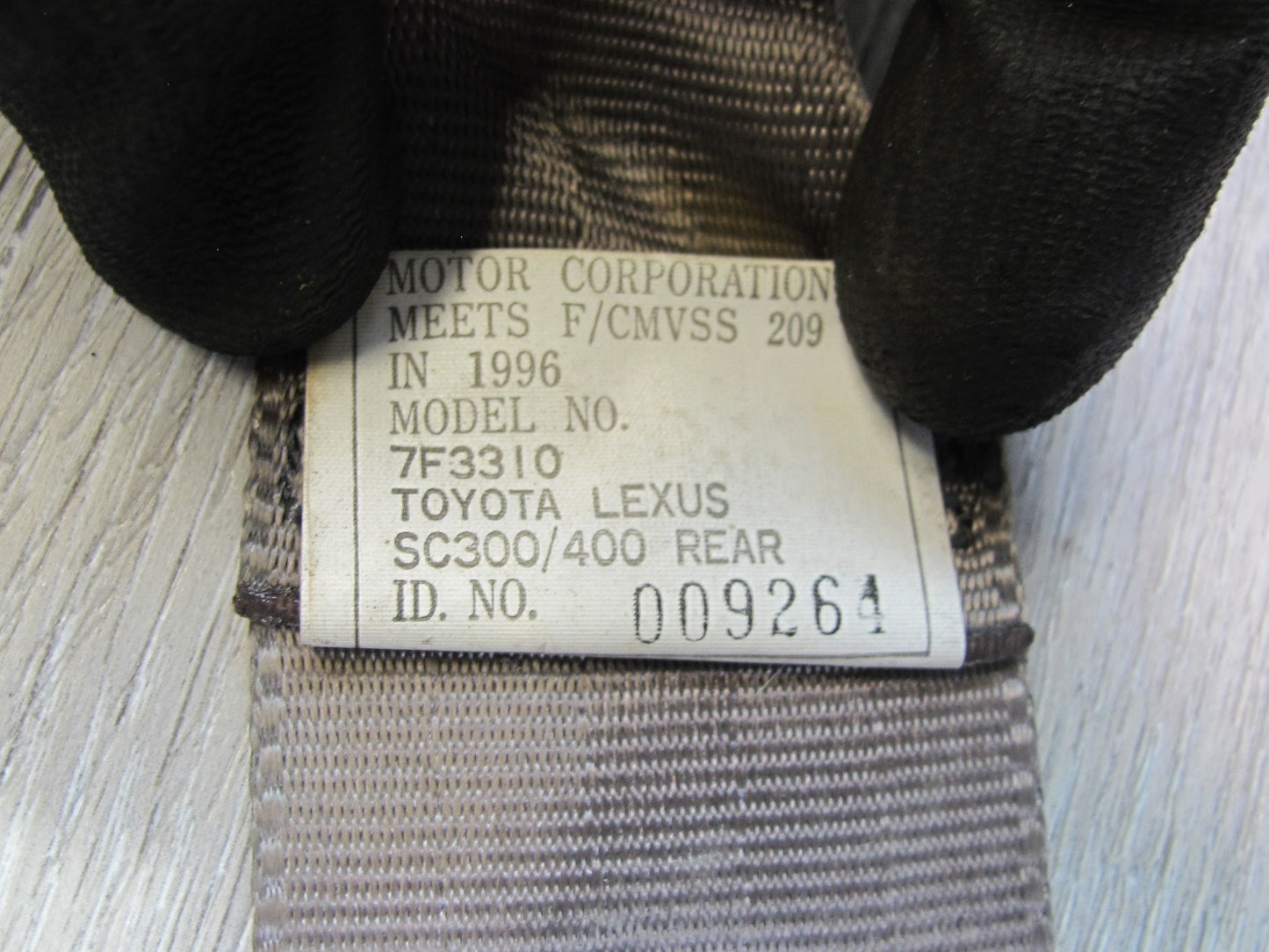 92-00 LEXUS SC300 SC400 REAR RIGHT & LEFT SIDE SEATBELT RETRACTOR SET OEM