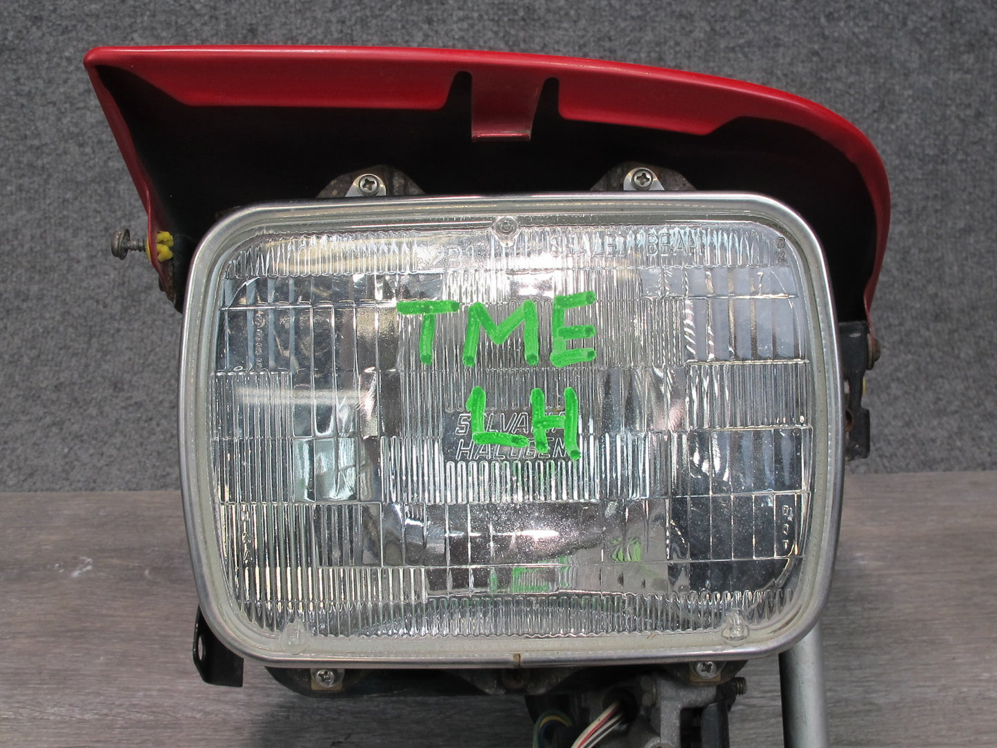 91-95 Toyota SW21L MR2 Front Left POP UP Headlight Lamp w Motor Rally RED OEM