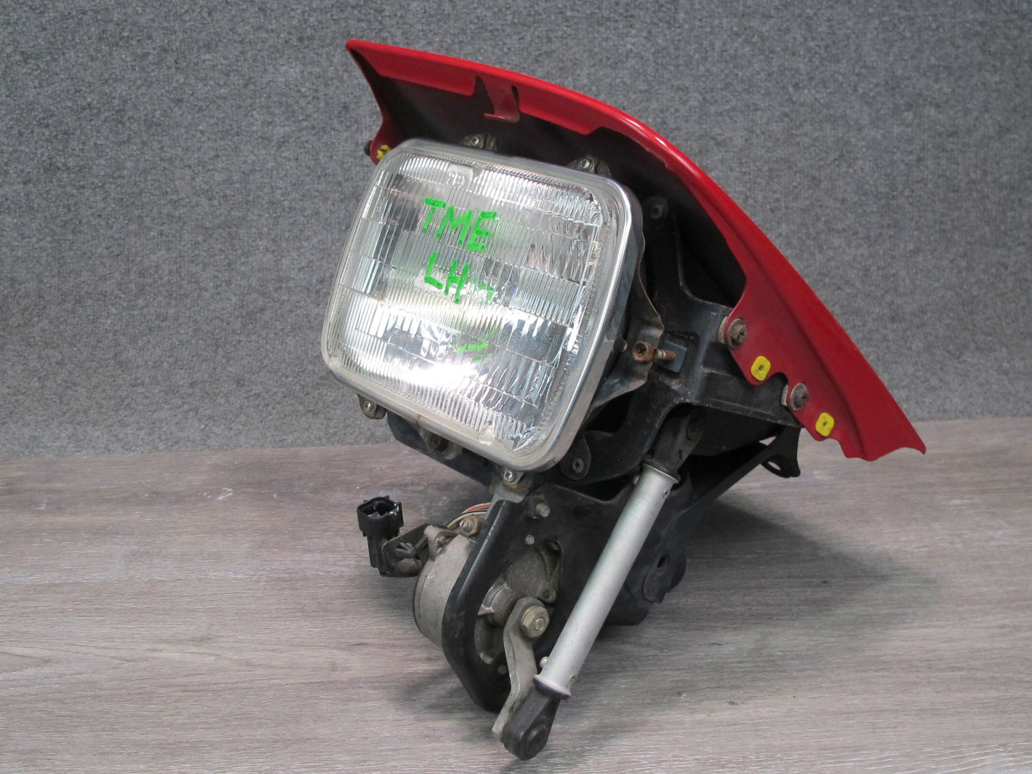91-95 Toyota SW21L MR2 Front Left POP UP Headlight Lamp w Motor Rally RED OEM