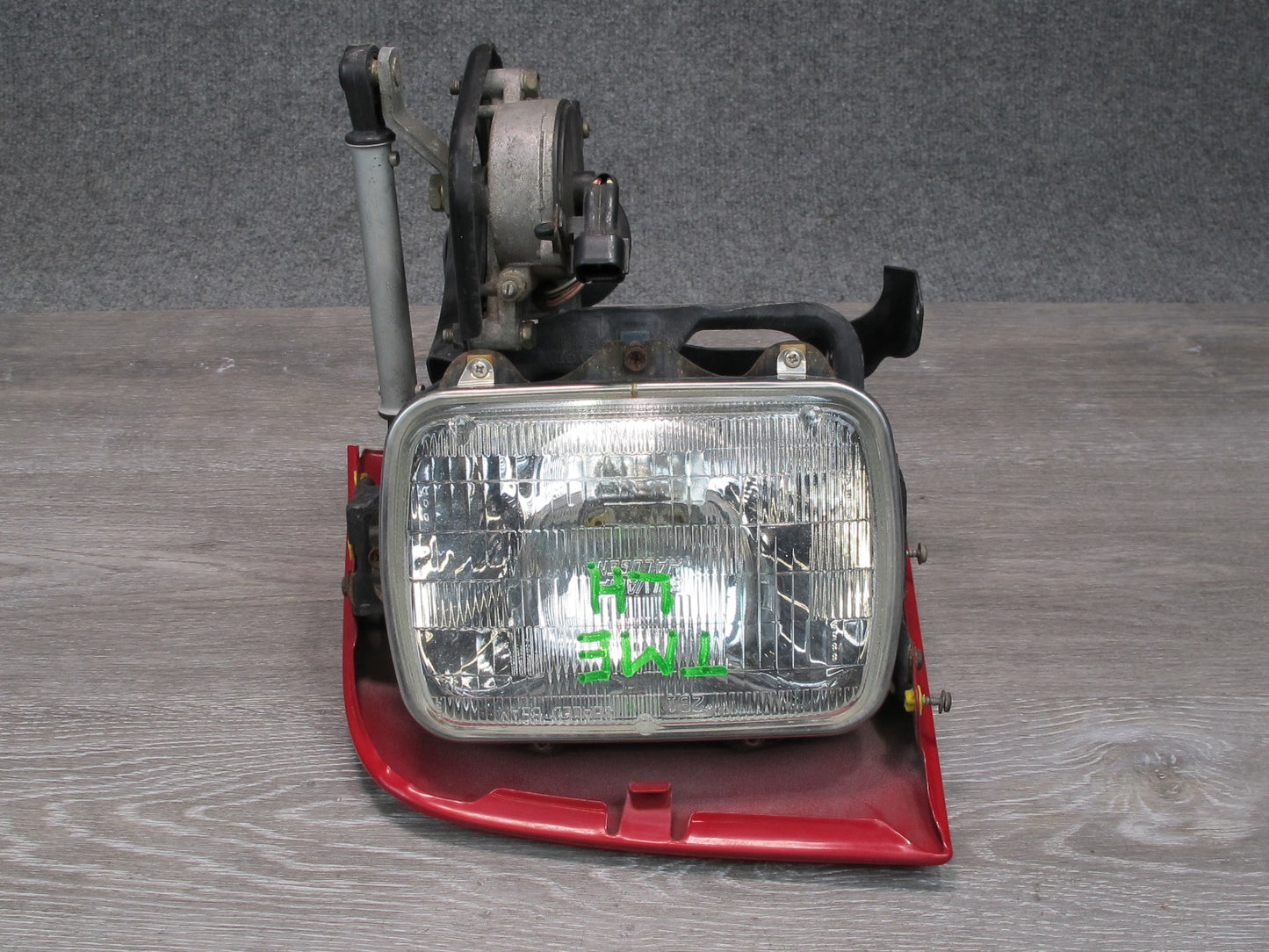 91-95 Toyota SW21L MR2 Front Left POP UP Headlight Lamp w Motor Rally RED OEM
