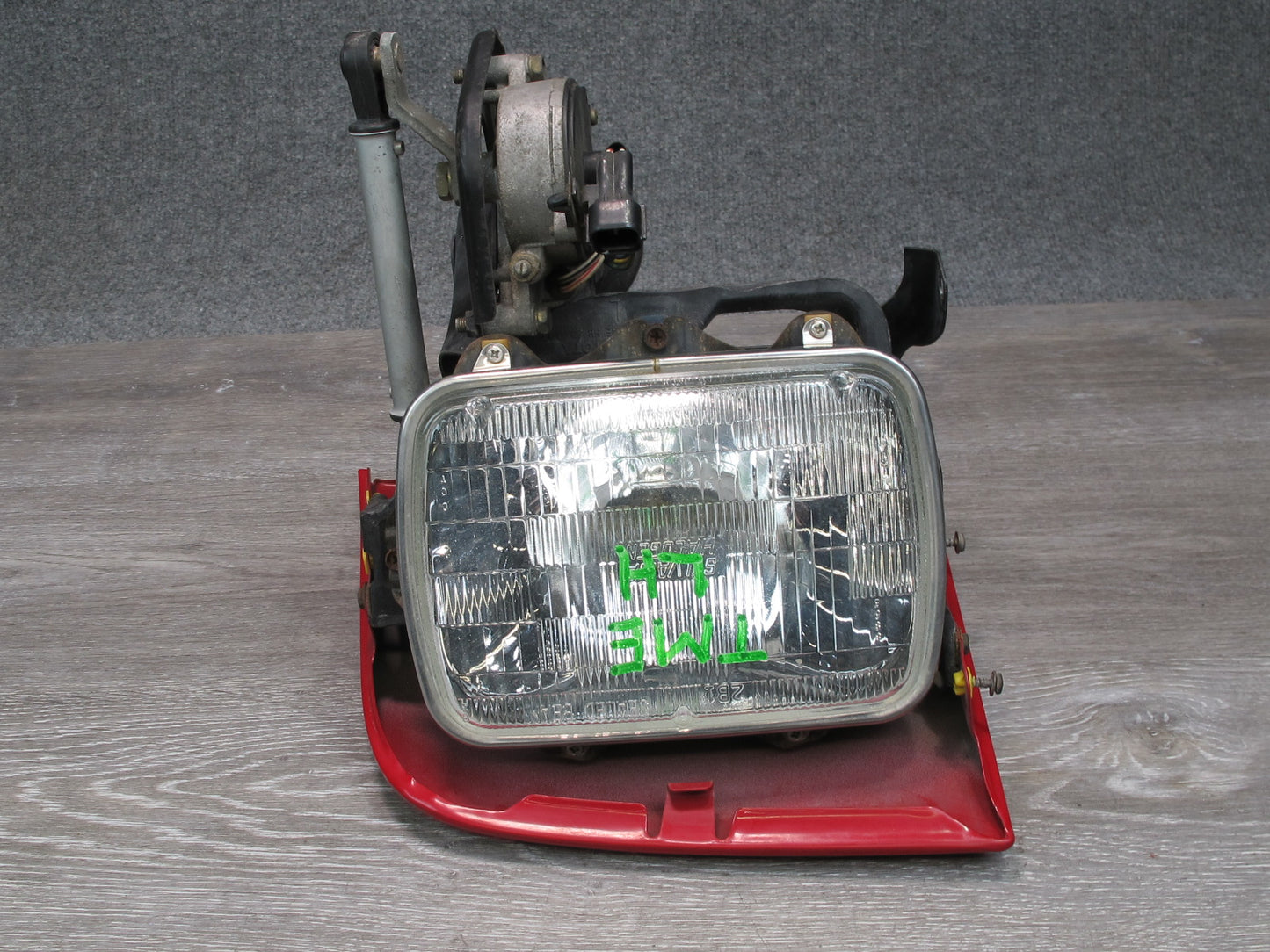 91-95 Toyota SW21L MR2 Front Left POP UP Headlight Lamp w Motor Rally RED OEM