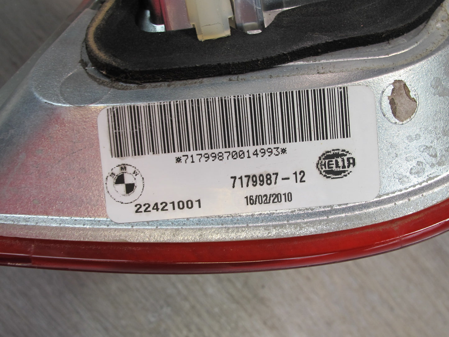 2008-2012 BMW X6 E71 E72 Rear Left & Right Inner Tail Light Lamp Set of 2