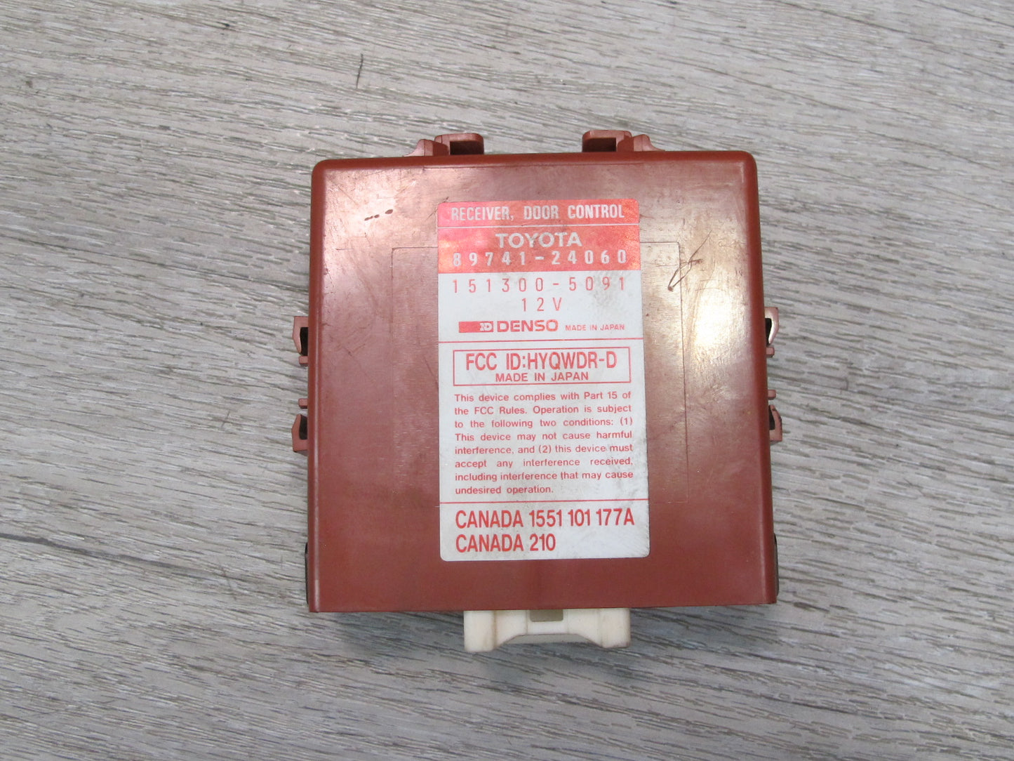 1996 Lexus UZZ30L SC300 SC400 Receiver Door Control Module 89741-24060 OEM