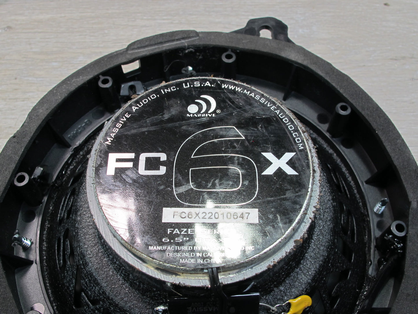 Set of 2 Massive Audio FC6X 6.5" Coaxial Car Speaker