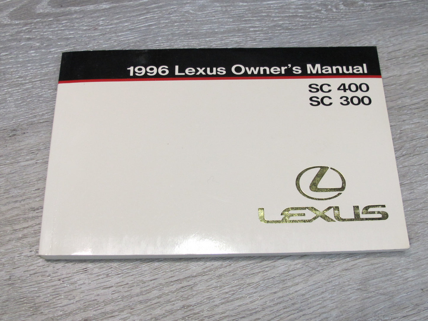 1996 Lexus UZZ30L SC300 SC400 Owners Guide Manual Book Set w Case OEM