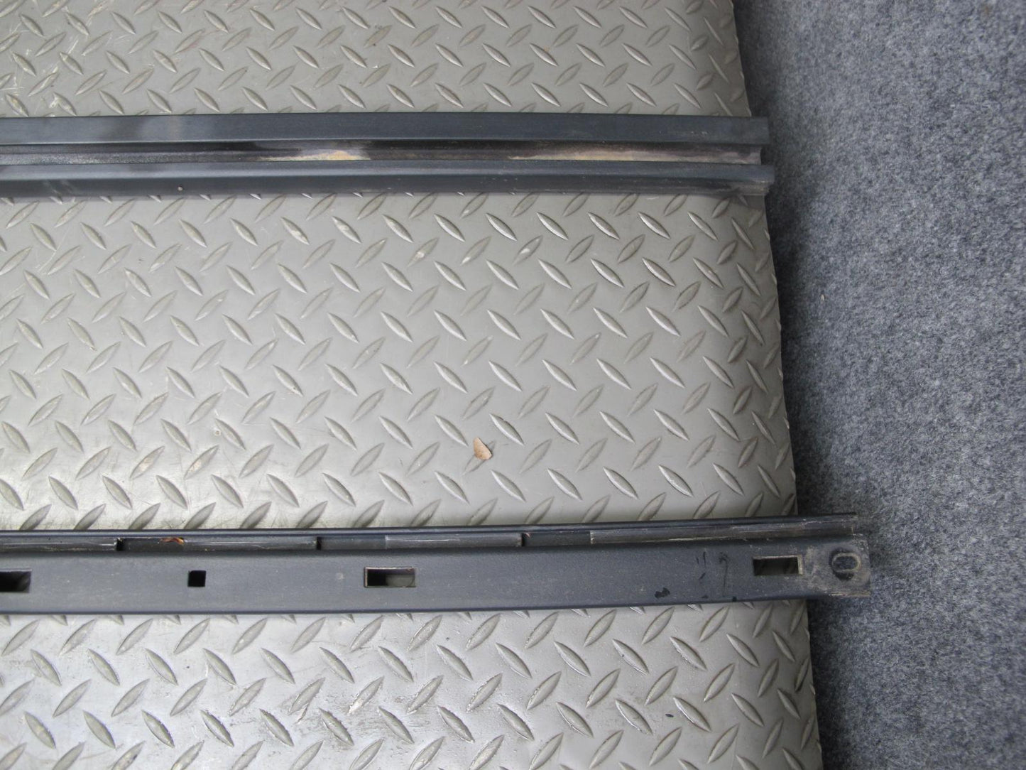 2003-2009 Hummer H2 Left & Right Roof Rail Track Luggage Bracket Molding Set