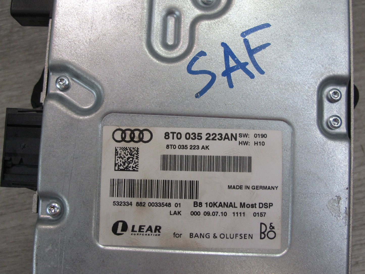 10-12 Audi A4 S4 Bang & Olufsen Audio AMP Amplifier 8T0035223AN OEM