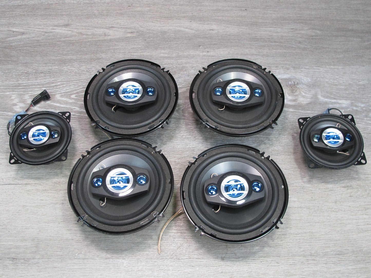 Set of 6 Scosche HD6504SD & HD4004SD 6.5-6.75" & 4" Speaker