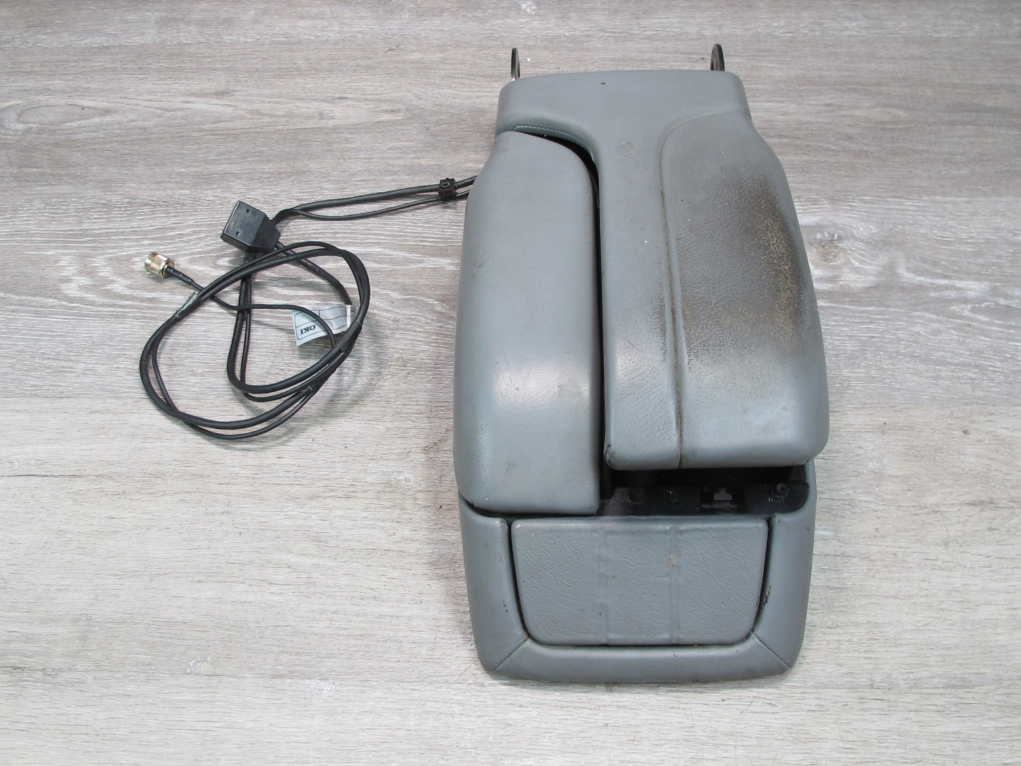 94-99 Mercedes W140 Sedan Front Center Console Armrest w Sunvisors Set Gray OEM