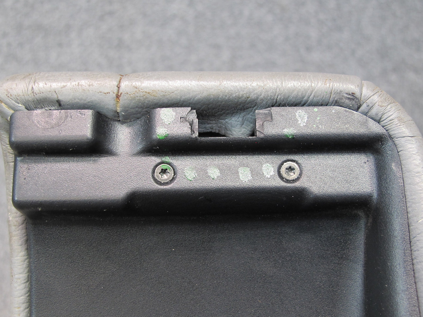 94-99 Mercedes W140 Sedan Front Center Console Armrest w Sunvisors Set Gray OEM