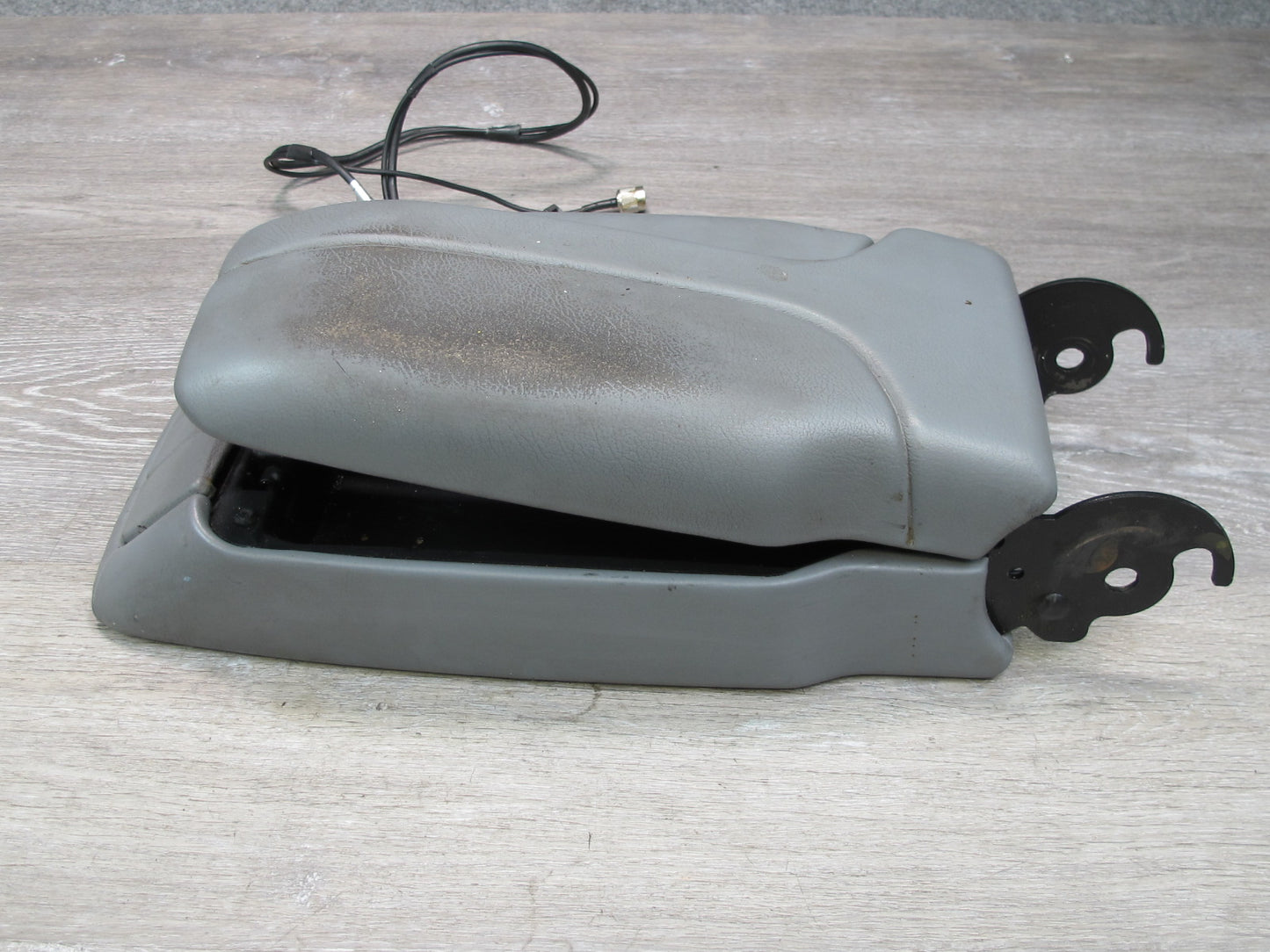 94-99 Mercedes W140 Sedan Front Center Console Armrest w Sunvisors Set Gray OEM