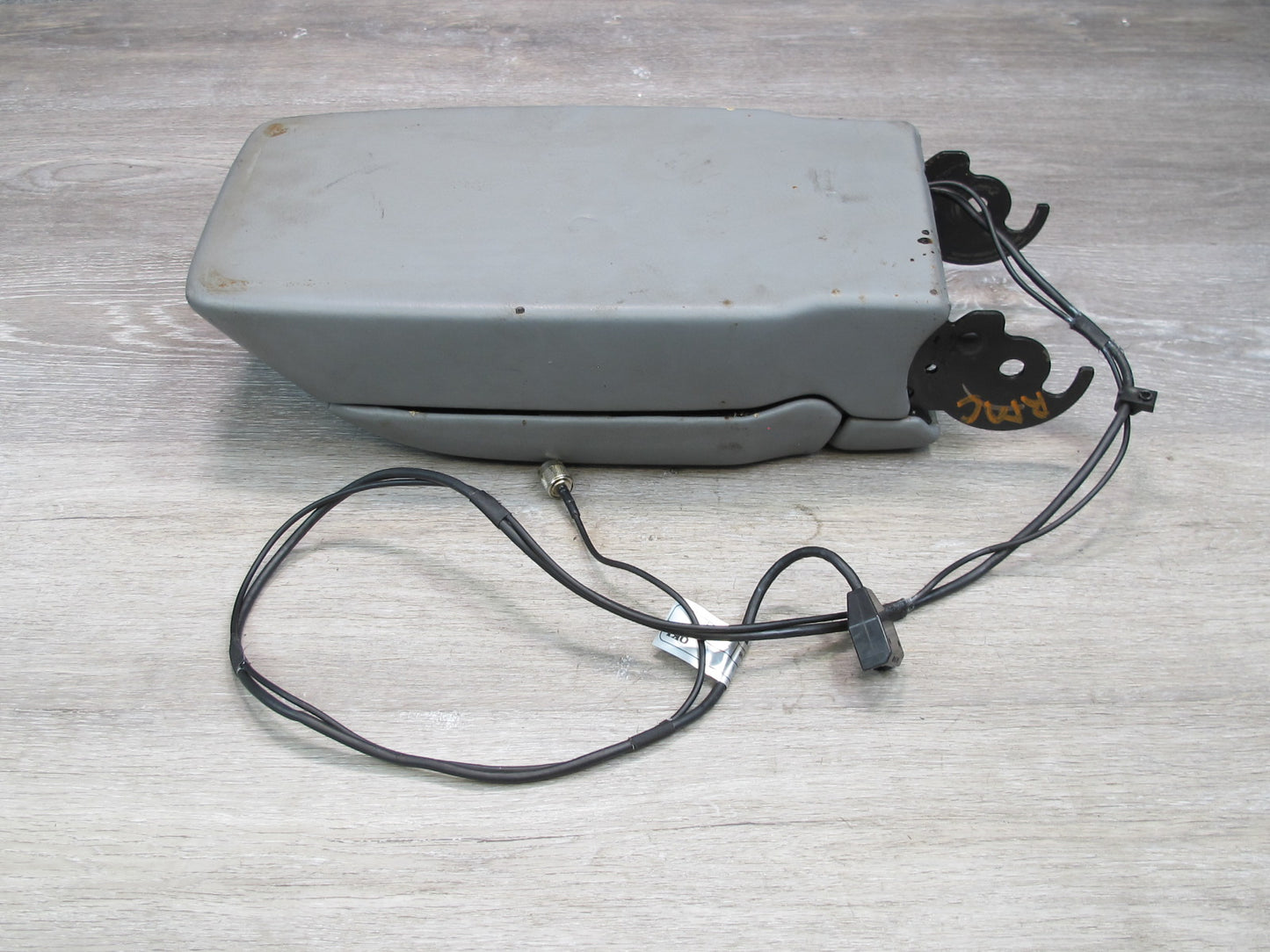 94-99 Mercedes W140 Sedan Front Center Console Armrest w Sunvisors Set Gray OEM