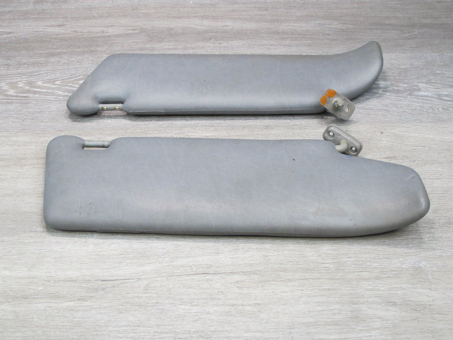 94-99 Mercedes W140 Sedan Front Center Console Armrest w Sunvisors Set Gray OEM