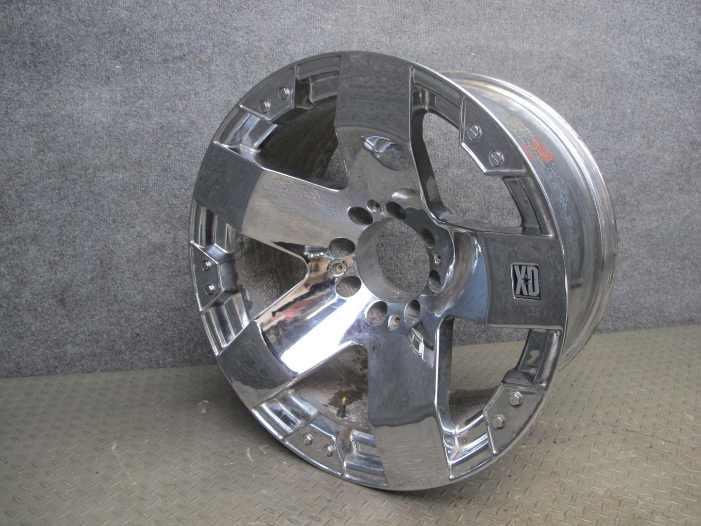 XD KMC XD775 Rockstar Chrome 22" R22 Wheel Rim 22X12J 8X165.1 ET-44