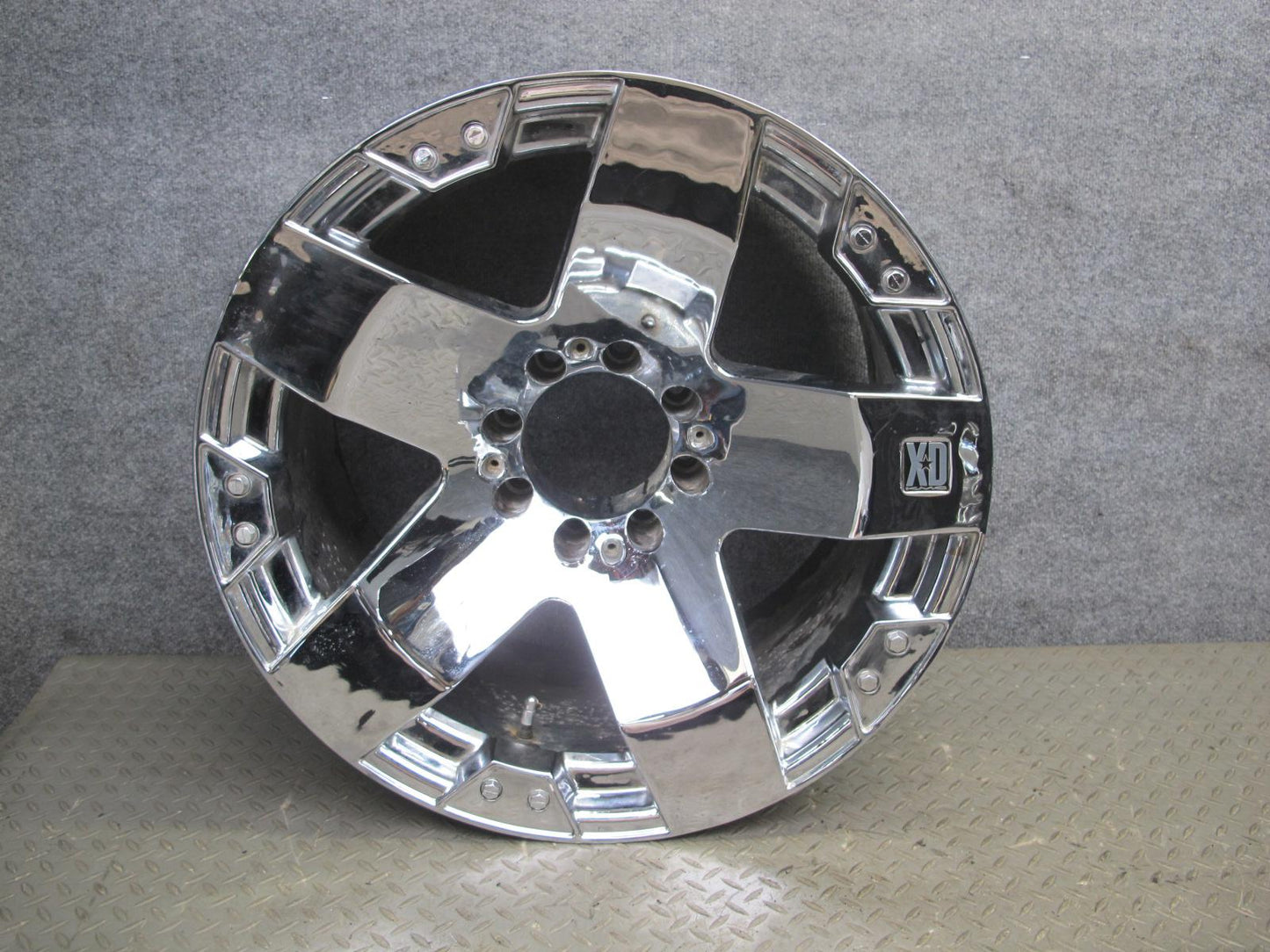 XD KMC XD775 Rockstar Chrome 22" R22 Wheel Rim 22X12J 8X165.1 ET-44