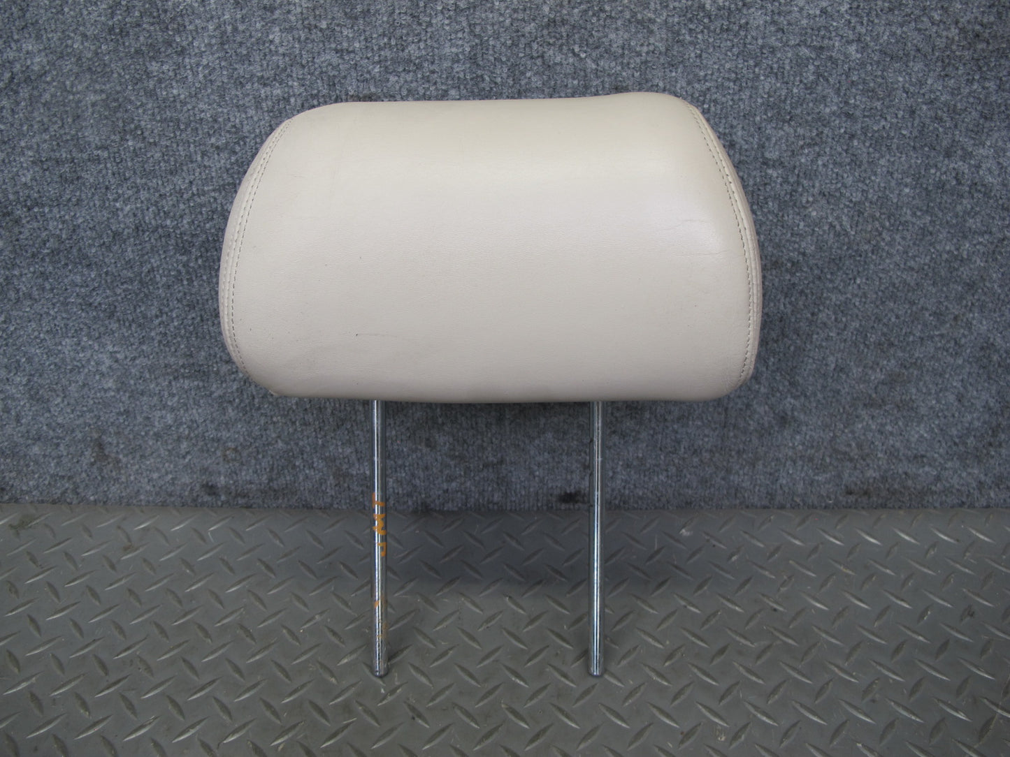 91-93 Mitsubishi 3000GT Set of 2 Front Left & Right Leather Headrest Beige OEM