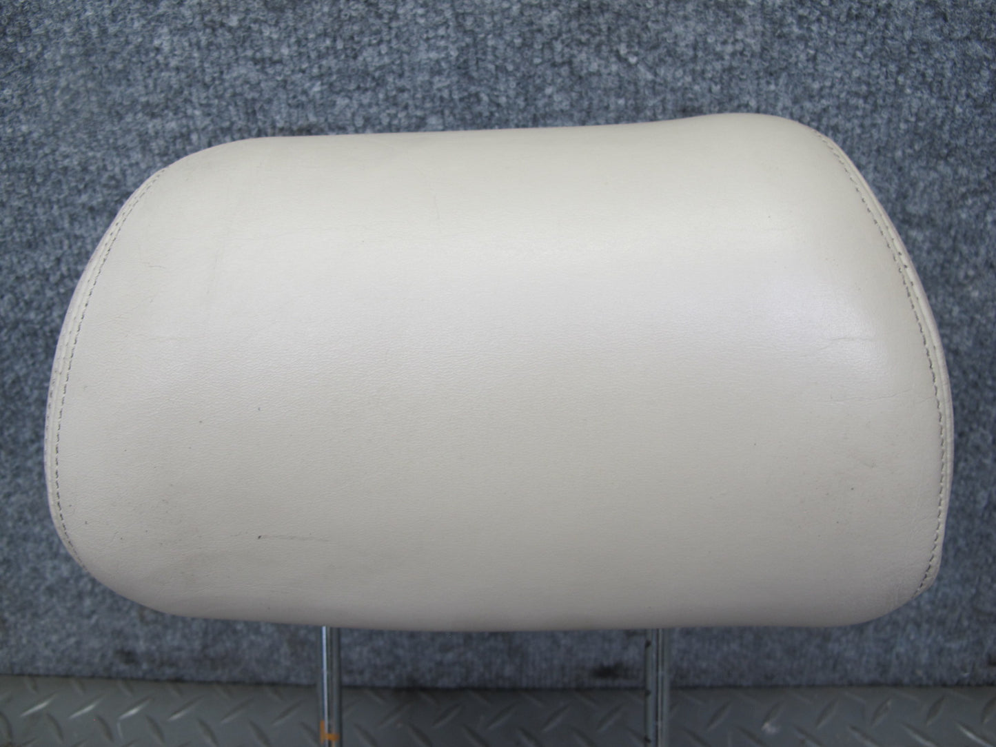 91-93 Mitsubishi 3000GT Set of 2 Front Left & Right Leather Headrest Beige OEM