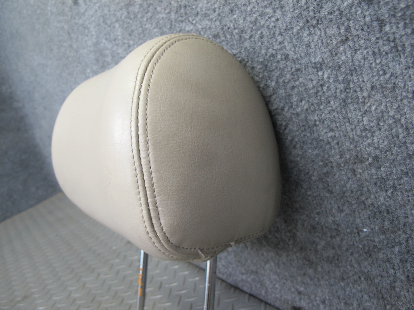 91-93 Mitsubishi 3000GT Set of 2 Front Left & Right Leather Headrest Beige OEM